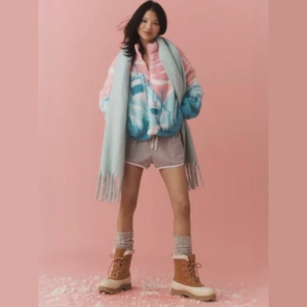 Beach Riot Pink Ski Lift Fleece